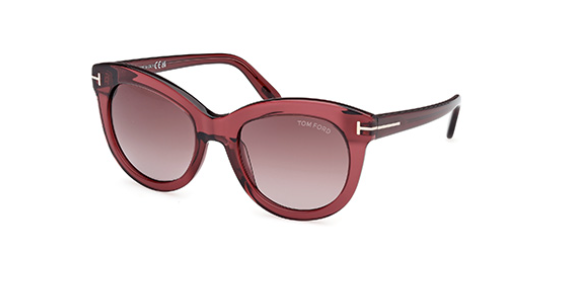 Tom Ford ODETTE FT1189 69T Shiny Bordeaux/Gradient Bordeaux Women's Sunglasses