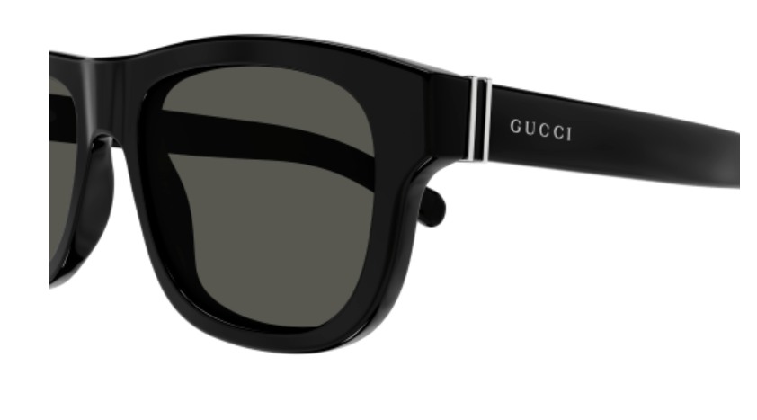 Gucci GG1509S 001 Black/Grey Square Men's Sunglasses