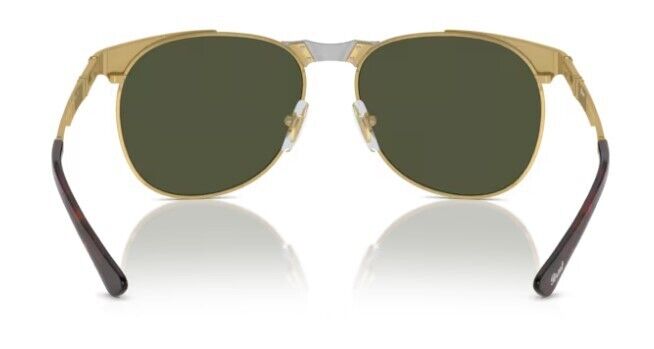 Persol 0PO1016S 515/31 Gold / Green Square 55mm Men's Sunglasses