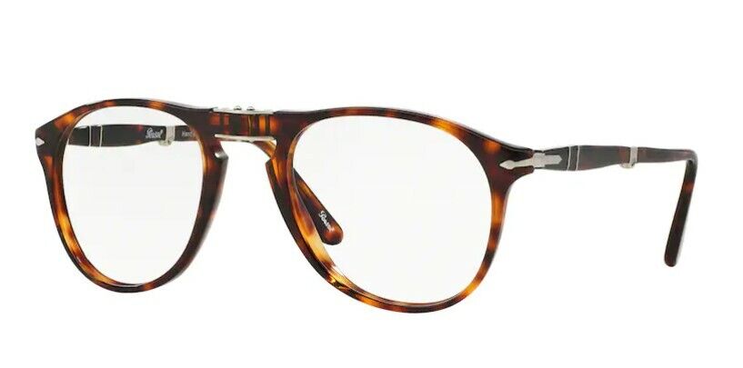 Persol 0PO9714VM 24  Brown Havana/ Silver Men's Eyeglasses