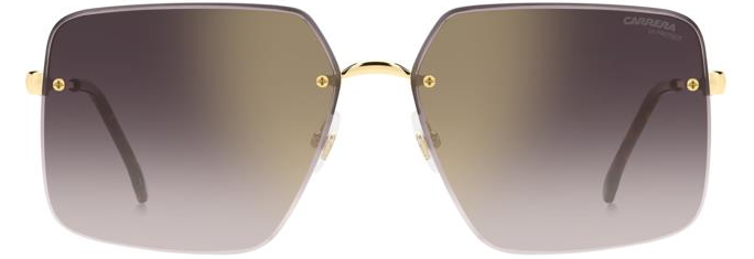 Carrera  3044/S 0NR/YK Gold /Burgundy Shaded Mirrored Square Women's Sunglasses