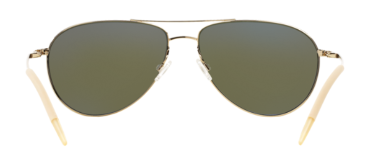 Oliver Peoples 0OV 1002S Benedict 5035P1 Gold/Green Polarized Sunglasses