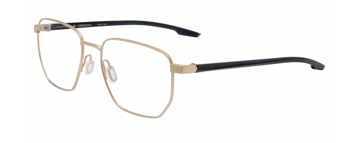 Porsche Design P8770 B Gold Square Men's Eyeglasses