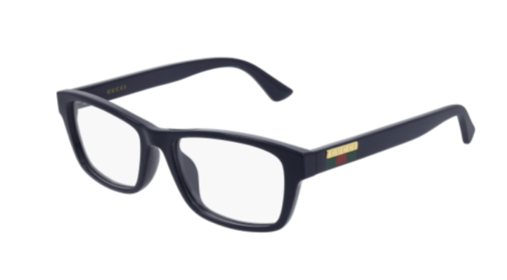 Gucci GG0771OA 003 Blue Soft Square Men's Eyeglasses.