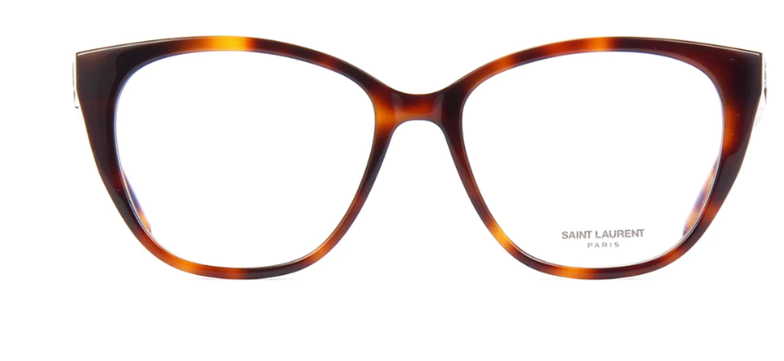 Saint Laurent SL M72 004 Havana/Gold Cat Eye Women Eyeglasses