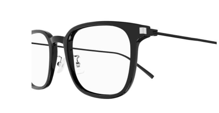 Saint Laurent SL 632/J 001 Black Square Men's Eyeglasses