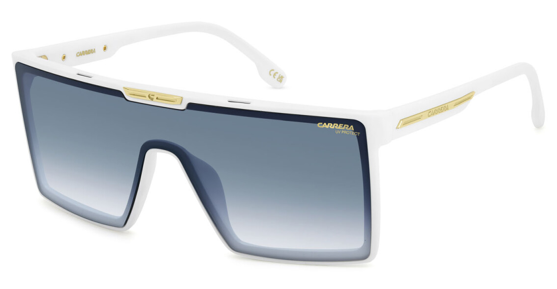 Carrera Victory C 07/S VK6 08 White/Dk Blue Shaded Mask Men's Sunglasses