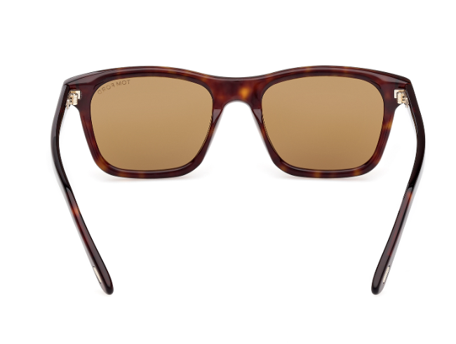 Tom Ford BARRON FT1179 52E Dark Havana/Brown Square Men's Sunglasses