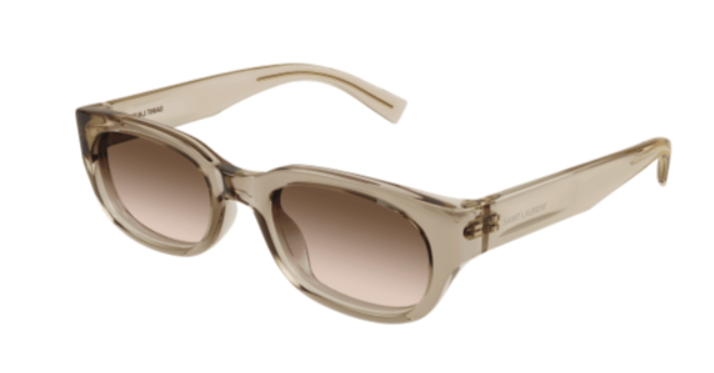 Saint Laurent SL 642 005 Yellow/ Brown Round Gradient Men's Sunglasses