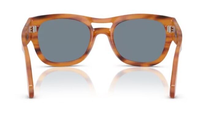 Persol 0PO0064S 960/56 Striped brown/Light Blue Soft Square 54mm Men's Sunglases