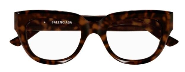 Balenciaga BB0239O-002 Havana Square  Women's Eyeglasses