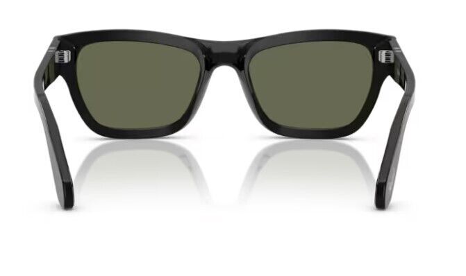 Persol 0PO0091S 95/58 Black/Green Polarized Square 53mm Men's Sunglasses