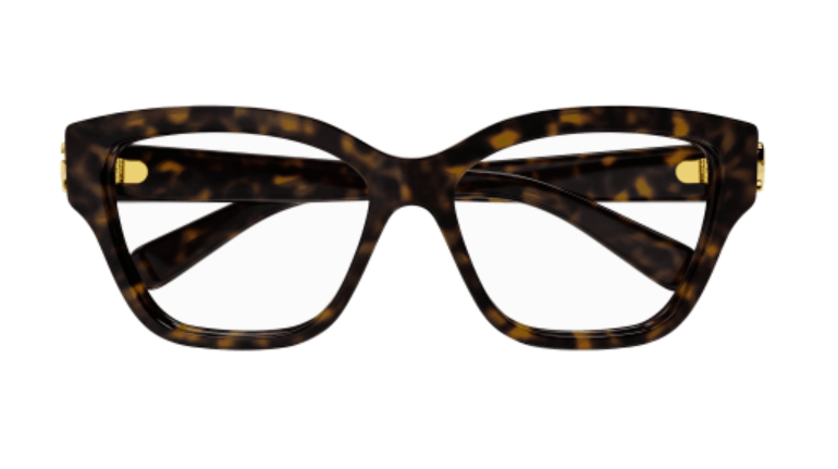 Gucci GG1597O 002 Havana Cat Eye Women Eyeglasses