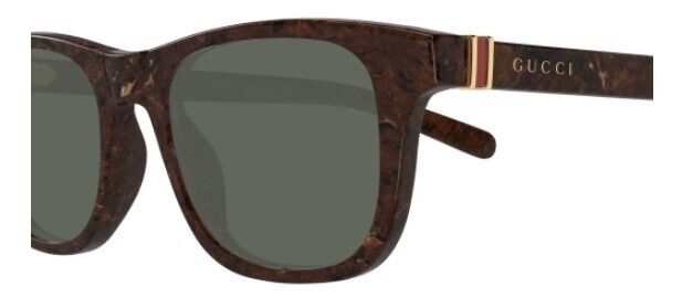 Gucci GG1671S 007 Brown/Grey Soft Square Men's Sunglasses