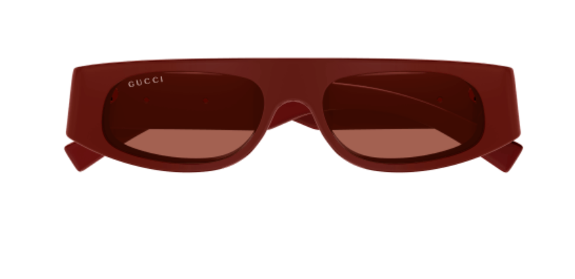 Gucci GG1771S 003 Burgundy/Brown Rectangular Women's Sunglasses