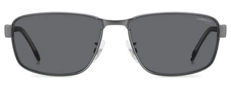 CARRERA C FLEX 09/G/S R-80 Ruthenium/Grey Polarized Rectangle Men's Sunglasses