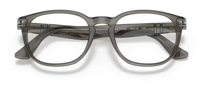 Persol 0PO 3283V 1135 Black gradient grey/Clear Soft Square Men's Eyeglasses