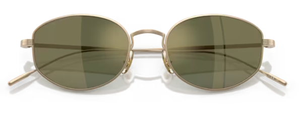 Oliver Peoples 0OV1347ST Estra 5340O8 Gold G-15 Goldtone Round Men's Sunglasses