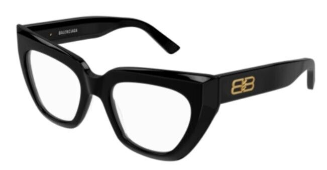 Balenciaga BB0238O-001 Black Cat-Eye Women's Eyeglasses