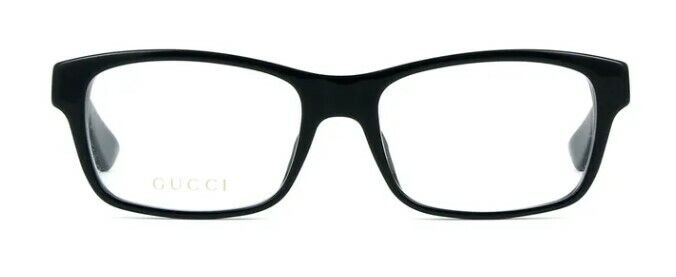 Gucci GG 0006O 005 Black Rectangle Men's Eyeglasses