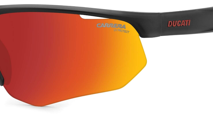 Carrera Ducati Carduc 044/S 003 Matt Black/Red Rectangle Men's Sunglasses