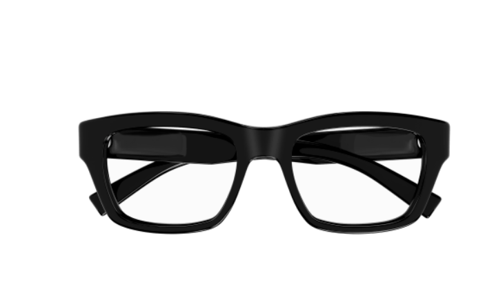 Saint Laurent SL 616 001 Black Round Men's Eyeglasses