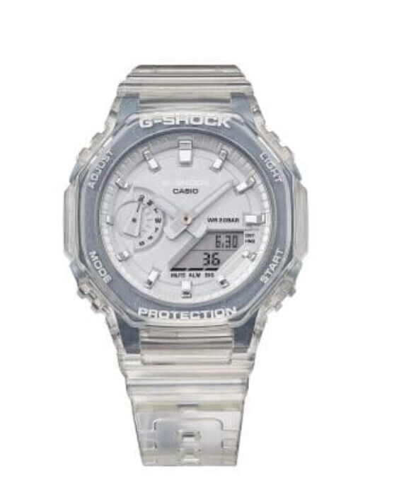 Casio G-Shock Analog-Digital Clear Metallic Translucent Watch GMAS2100SK-7A