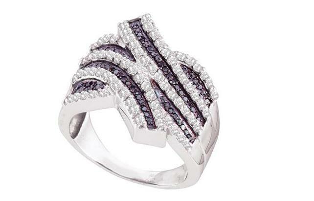 14kt White Gold Diamond Womens Band Ring 1 Cttw