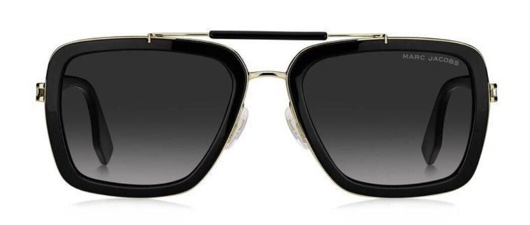 Marc Jacobs  MARC-674/S 0807-9O Black/Grey Shaded Rectangular Men's Sunglasses