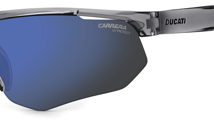 Carrera Ducati Carduc 044/S R6S Grey Black/Blue Rectangle Men's Sunglasses