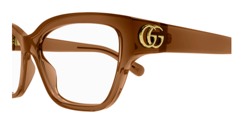 Gucci GG1597O 003 Brown Cat Eye Women Eyeglasses