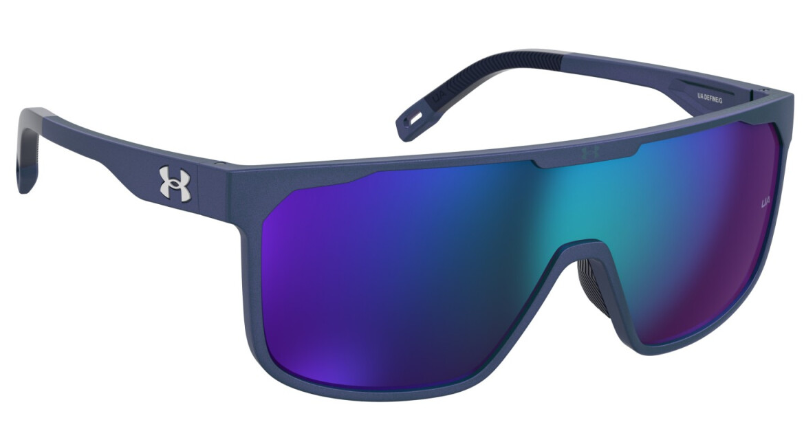 Under Armour UA DEFINE/G 5BF T5 Matte Dark Blue/Green Mirrored Men's Sunglasses