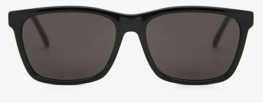 Saint Laurent SL 318/F 001 Black Square Men's Sunglasses