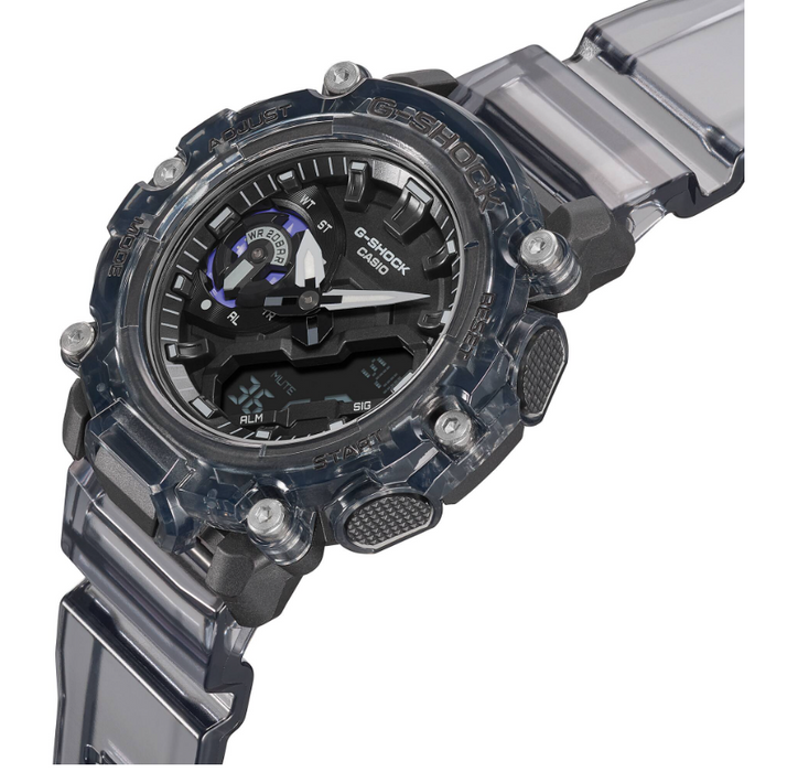 Casio G-Shock Analog-Digital Shock Resistant Transparent Gray Watch GA2200SKL-8A