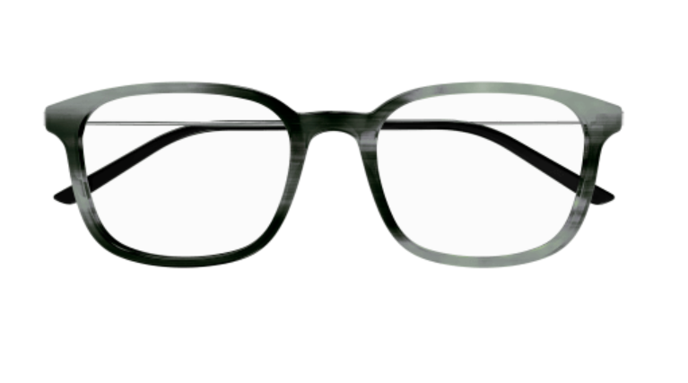 Gucci GG1577O 007 Grey/Silver Square Men's Eyeglasses