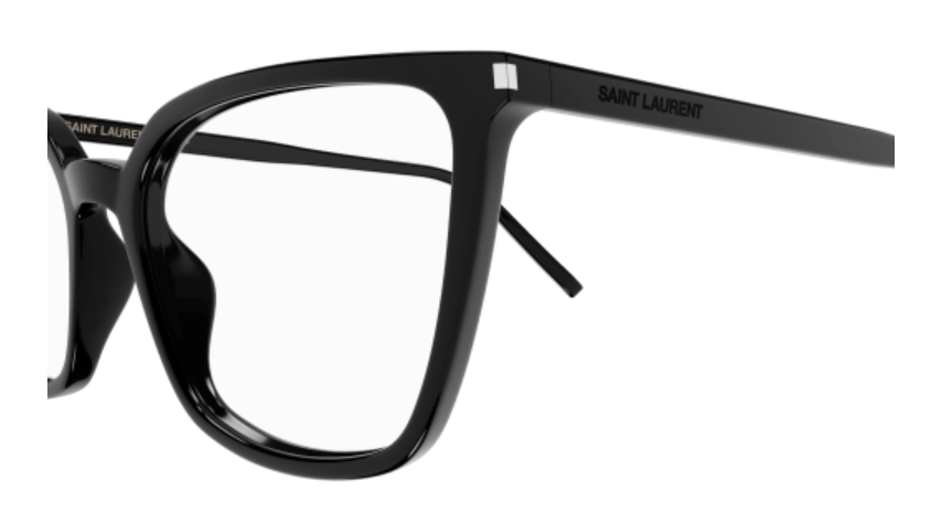 Saint Laurent SL 669 002 Black Cat-Eye Women's Eyeglasses