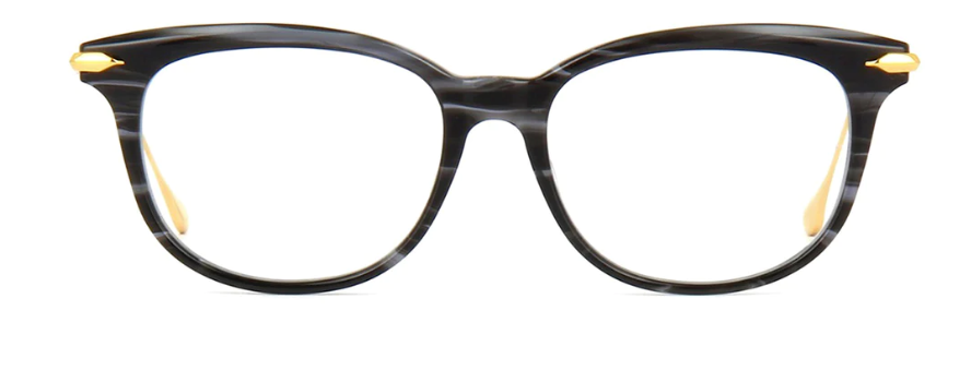 Dita CHIC DRX 3035 A Smoke Crystal Black/18k Gold Women's Eyeglasses