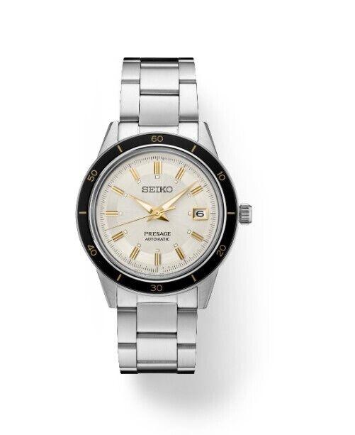 Seiko Presage Style 60s Ivory Dial Stainless Steel Men's Watch SRPG03