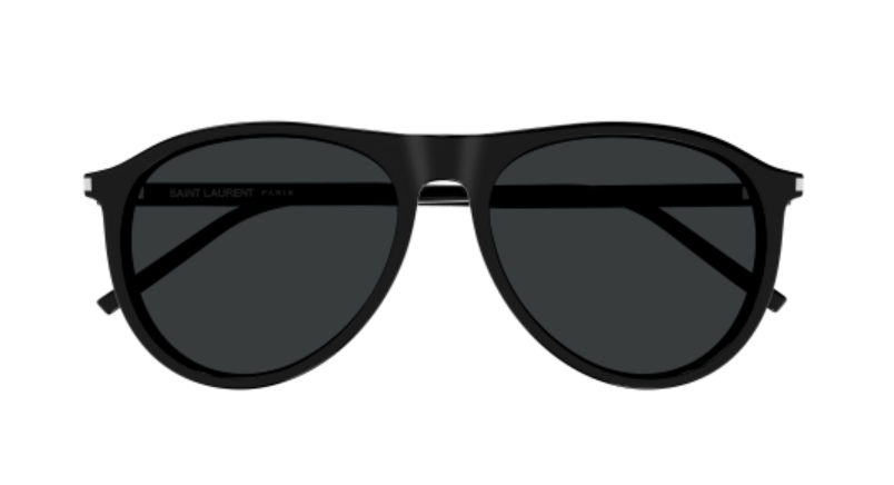 Saint Laurent SL 667 001 Black Soft Square Men's Sunglasses