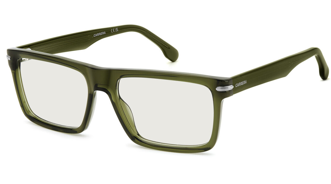 Carrera 343 TBO Military Green/Blue Mirror Rectangular Men's Eyeglasses