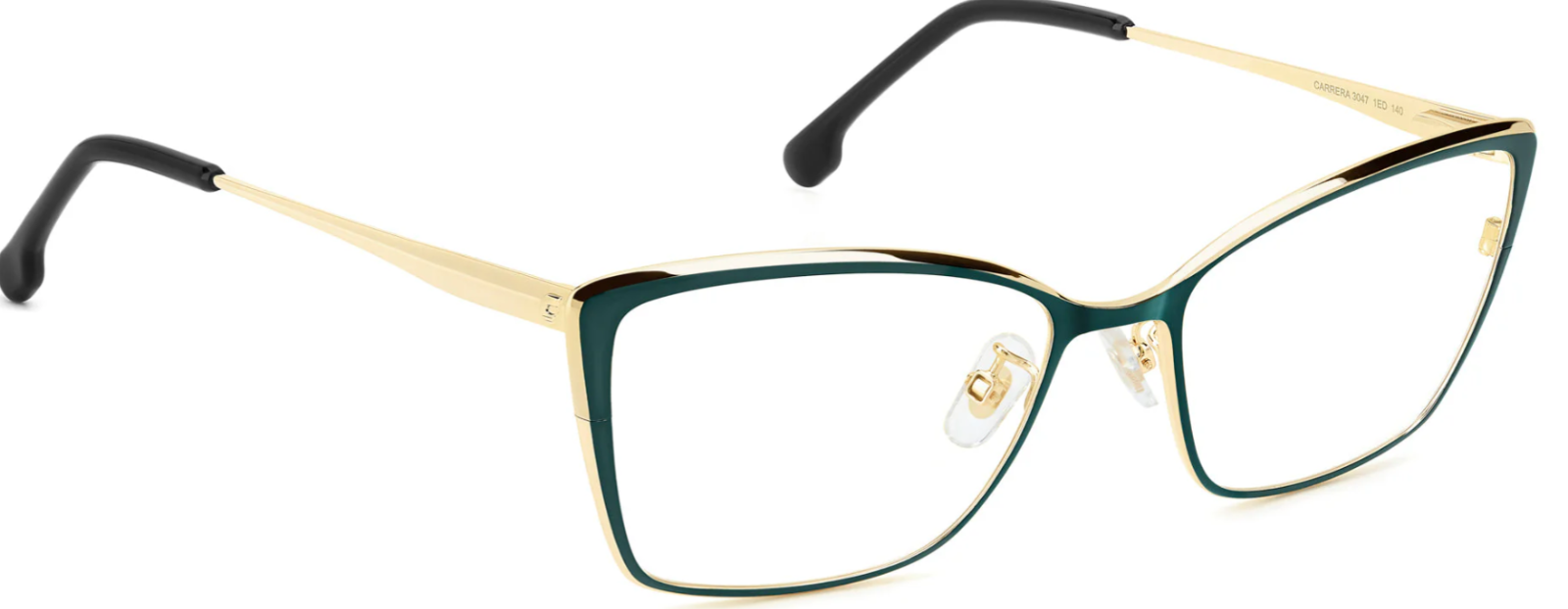 Carrera 3047 1ED Green/Gold Rectangular Women's Eyeglasses