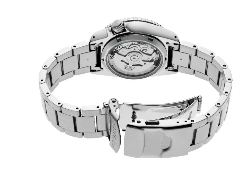 Seiko 5 Sports SKX Mid-Size Stainless Steel Orange Dial Men's Watch SRPK35