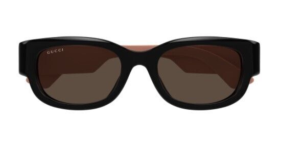 Gucci GG1667SK 004 Black/Brown Soft Cat-Eye Women's Sunglasses