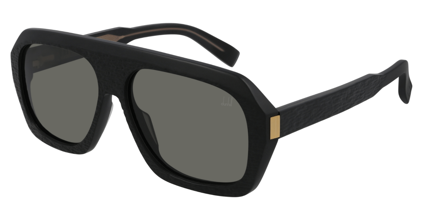 Dunhill DU0022S 004 Black/Grey Oversize Edgy Squared Men's Sunglasses