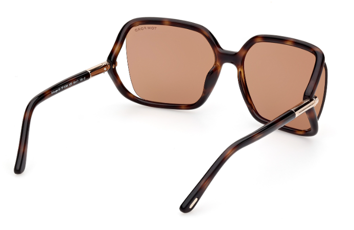 Tom Ford SOLANGE02 FT1089 52E Dark Havana/Brown Butterfly Women's Sunglasses