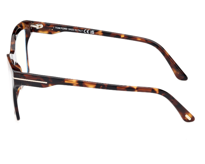 Tom Ford FT5964-B 052 Dark Havana/Dark Havana Square Women's Eyeglasses