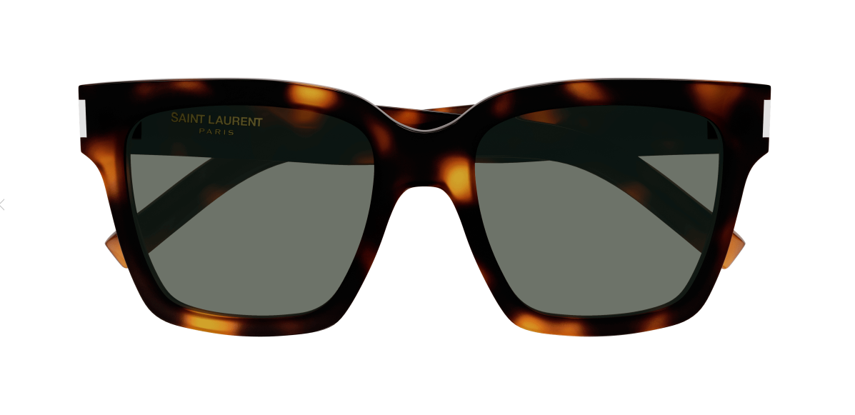 Saint Laurent SL 507 003 Havana/Green Square Men's Sunglasses