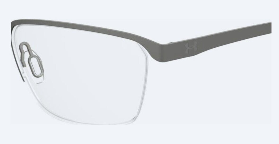 Under Armour  UA-5051/G 0R80-00 Matte Ruthenium Rectangular Men's Eyeglasses