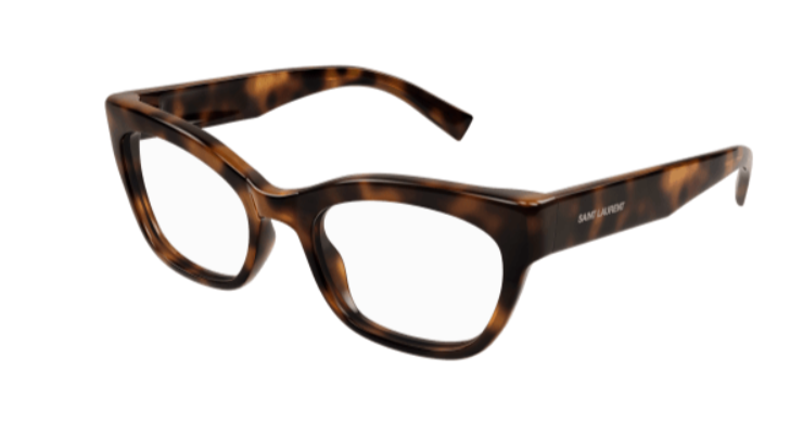 Saint Laurent SL 643 003 Havana Round Women's Eyeglasses