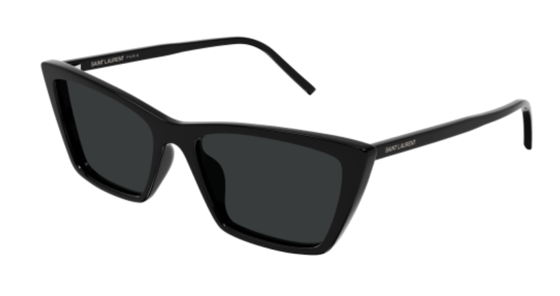 Saint Laurent SL 737 MICA THIN 001 Black/Black Cat Eye Women's Sunglasses